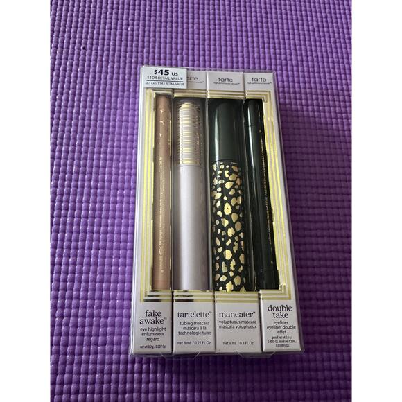Tarte Top Hits Mascara & Liner Quad 4 full-size best-sellers NEW